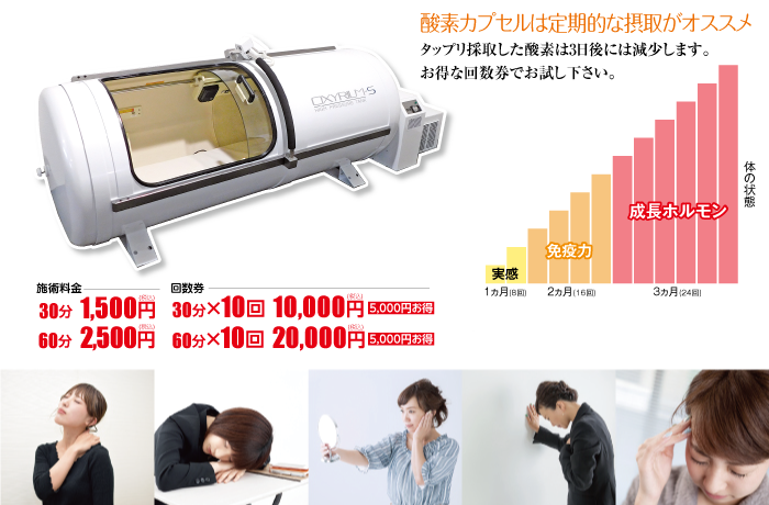 酸素カプセルの効果